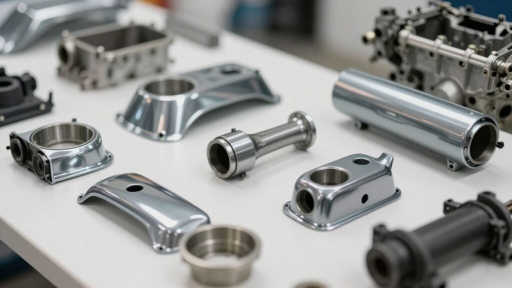 Fiat car parts in a Brisbane workshop.